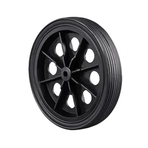 Wheel Trolley Wheel 7 Inch Solid Rubber Wheels For Golf Pull Cart Shopping Trolley Baby Carriage
