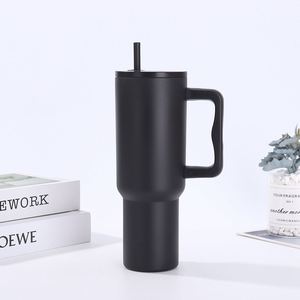 <b>40oz</b> H4.0 <b>Handle</b> Car Travel <b>Tumbler</b> Vacuum Mug Lid Straw Non-Slip Base OEM ODM Custom Color - Product Image 4