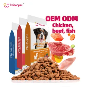 Suministro directo de fábrica Muestra gratuita Sabores personalizados Formas Alto en proteínas Comida seca para mascotas para perros