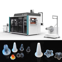 Machine de thermoformage plastique pour la fabrication de contenants alimentaires en PP, PET, PS, pour gobelets à gelée et gobelets à pudding