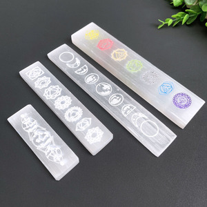 Bán buôn khắc <span class=keywords><strong>Chakra</strong></span> selenite thanh tự nhiên selenite thanh với <span class=keywords><strong>chakra</strong></span> dấu hiệu - Product Image 2