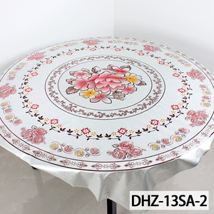 Mantel de PVC con Diseño Vintage, 150 cm, Redondo, Estampado Botánico, Impermeable, para Cafetería - Product Image 4