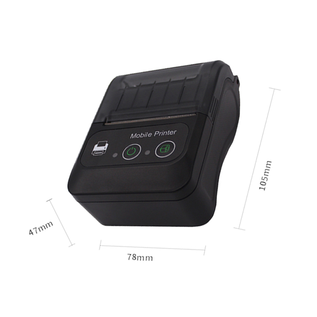 58mm Mini Portable QR Code Barcode bluetooth Thermal Printer P58