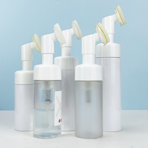 200ml Teal Blue PET Plastic Foaming Hand Soap <b>Bottle</b> with Portable Foam <b>Pump</b> for Shampoo Cleansing - Product Image 2