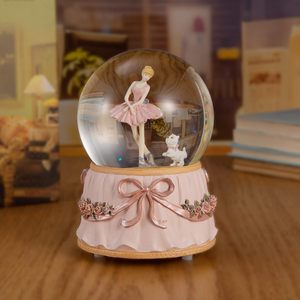 Globo de Nieve de Bailarina de Resina Ecológica Hecho a Medida con Purpurina, Globo de Agua Musical de Ballet para Niñas, Hijas, Esposas - Pintado a Mano - Product Image 1