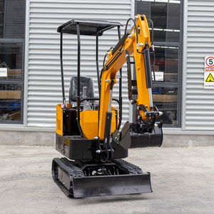 Miniescavatore con Braccio Orientabile da <span class=keywords><strong>1</strong></span> Tonnellata, Motore PLC, Riduttore ad Alta Efficienza, Escavatore per Costruzioni con Cingoli in Gomma, <span class=keywords><strong>1</strong></span> Anno di Garanzia sul Cuscinetto - Product Image 2