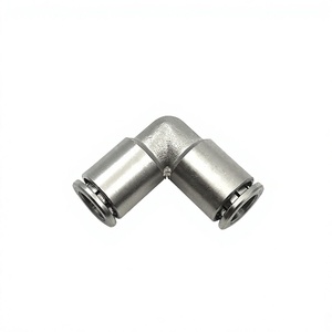 YIIDNN Raccord rapide pneumatique coudé en cuivre nickelé pour sac plastique de type PV, 4-12 mm, pour tuyau de compresseur d'air haute pression - Product Image 2