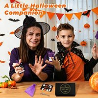 Poupées au crochet faites à la main en forme de chauve-souris et de chat noir, pour le soutien émotionnel et la joie, en fil doux, cadeau d'Halloween pour la décoration de bureau et de la maison, souvenir