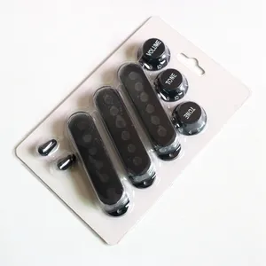 Donlis White Black Cream Single Coil ST Guitar Pickup Covers and Knobs Kits in the Blister Pack for Wholesale