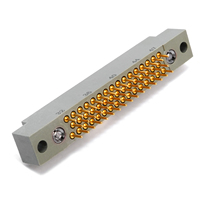 Conector Rectangular Industrial de 47 Pines CRM322-047-201-5500, 3 Filas, Chapado en Oro, Conector de Orificio Pasante para PCB