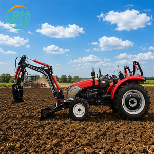 Tractor Agrícola Multifuncional Pequeño con Retroexcavadora, Equipo Agrícola Diésel para Trabajo <span class=keywords><strong>en</strong></span> <span class=keywords><strong>Campo</strong></span> - Product Image 1