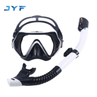 Ensemble de plongée mini pour piscine JYF, style tendance, avec masque de plongée à lentille unique et tuba sec