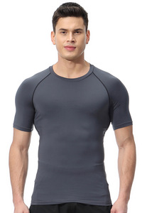 Camiseta de verano de secado rápido personalizada al por mayor, camiseta de manga corta de algodón/Spandex a cuadros, camisetas ecológicas para gimnasio - Product Image 4