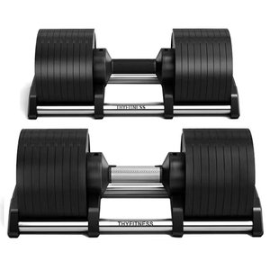 Adjustable Dumbbell Weight Set - 5-50 lbs. | Core Home Fitness 5LB Dumbbells Set of 2 Exercise &amp; Fitness Dumbbell for Home Gy