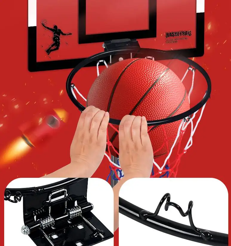 hot sale high quality adjustable small pc basketball board mini basketball hoop set for door