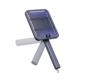 Folding Electric Mosquito Swatter Electric Shock Usb Rechargeable Bug Zapper Rechargeable Bug Zapper