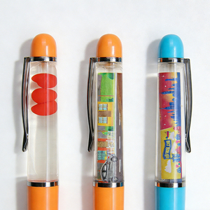 Stylos bille liquides ABS DIY en gros avec flotteur à l'huile et pointe d'écriture fluide pour entreprises et événements - Product Image 5