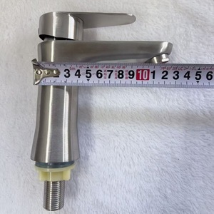 Grifo de Lavabo Mini de Acero Inoxidable, Monomando, de Un Solo Orificio, para Agua Fría, Estilo Minimalista - Product Image 4