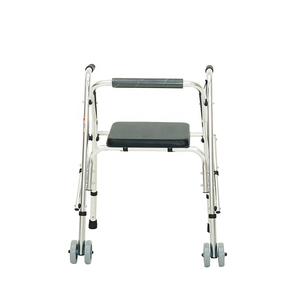 Walker Lipat untuk Lansia dengan Penyangga Tangan, Dapat Didorong dan Diduduki, Walker Berkaki Empat untuk Membantu Rehabilitasi, Alat Bantu Jalan - Product Image 2