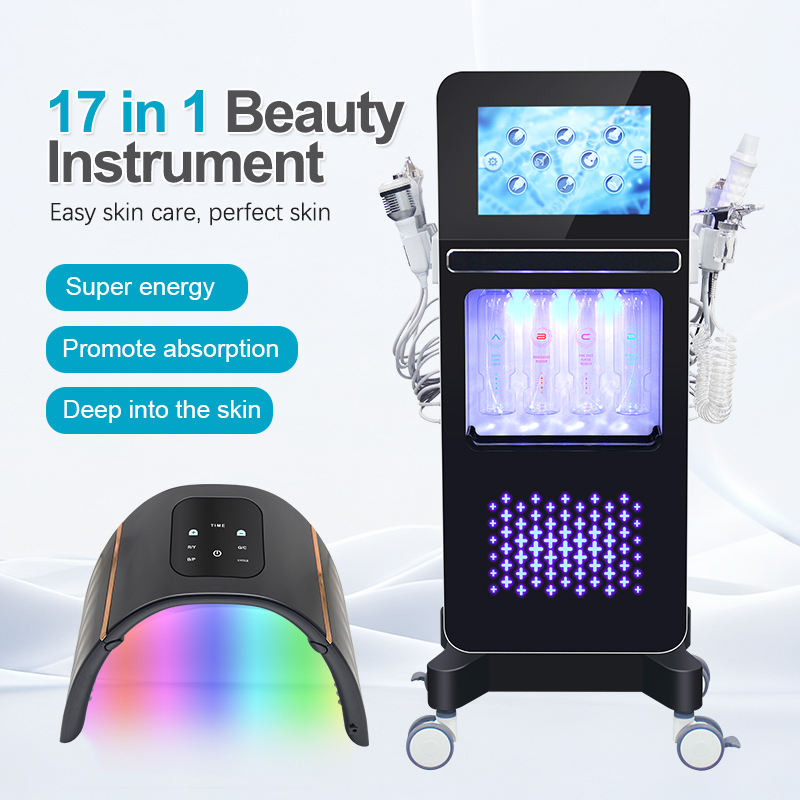 Action Acne Machine 2026 New 17 in 1 Hydro Facial Machine Deep Cleansing Acne Treatment ...