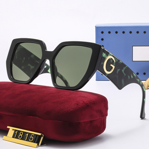 نظارات شمسية أنيقة جديدة فاخرة للنساء كبيرة الحجم نظارات شمسية أنيقة خضراء سوداء مربعة نظارات شمسية نسائية - Product Image 5