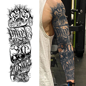 <span class=keywords><strong>ลาย</strong></span><span class=keywords><strong>สัก</strong></span>แบบกอธิคแบบแขนเต็มรูปแบบชั่วคราวรอยสักแบบกึ่งถาวรกันน้ำใช้งานได้นาน2สัปดาห์รอย<span class=keywords><strong>สัก</strong></span>สมุนไพรเหมือนจริงสำหรับตัว<span class=keywords><strong>แขน</strong></span> - Product Image 1