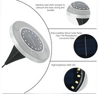 Lumière solaire de piquet 20 LED en acier inoxydable de haute qualité IP65 étanche lampes de jardin solaires lumière blanche chaude pour la cour