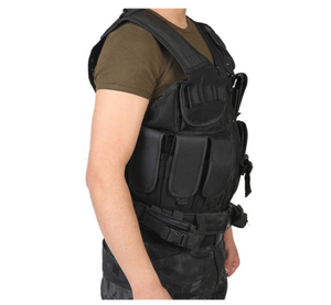 Gilet tactique d'été pour homme TV08 en marron kaki vert, respirant, multi-usages, avec empeigne en daim - Product Image 2