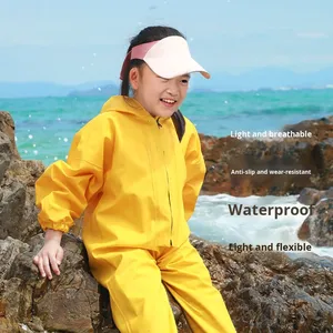 Jianuo <span class=keywords><strong>Cuissardes</strong></span> imperméables pour enfants en PVC, pantalon <span class=keywords><strong>de</strong></span> <span class=keywords><strong>pluie</strong></span> intégral pour la pêche et le travail dans le sable, <span class=keywords><strong>bottes</strong></span> antidérapantes pour activités <span class=keywords><strong>de</strong></span> plein air - Product Image 3