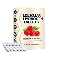Comprimé d'hydrogène moléculaire H2 12PPM à dissolution rapide, saveur personnalisée, emballage et logo sur mesure, fabriqué en Chine, pour l'eau potable