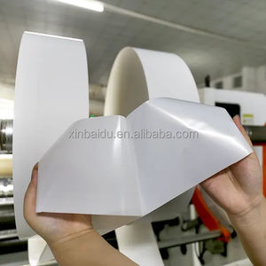 נייר סינתטי PP דביק עצמי, תווית ג'מבו תרמית, נייר דבק סינתטי מט <span class=keywords><strong>BOPP</strong></span>, גליל ג'מבו של סרט פלסטיק לאריזה - Product Image 2