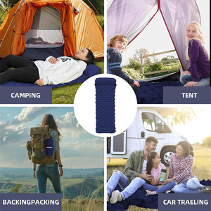Matelas <span class=keywords><strong>de</strong></span> camping double pliable et portable, ultraléger, durable, en TPU imperméable, avec pompe intégrée, <span class=keywords><strong>coussin</strong></span> d'air, tapis <span class=keywords><strong>de</strong></span> voyage, randonnée - Product Image 6