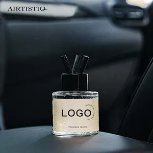 Deodorante per auto 50ml diffusore a bastoncini per auto con bottiglia di vetro aromatico di lusso multi odore