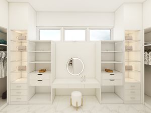 Elegante y Moderno Vestidor Independiente con Diseño Ajustable, Material de Madera Contrachapada e Iluminación Ambiental Suave - Product Image 2