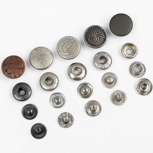 Custom Design logo Fashion <b>Button</b> Brass Iron Four Parts <b>Press</b> Metal 4 Parts Snap <b>Buttons</b> - Product Image 1