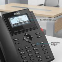 Fanvil X301P Business IP Phone PoE Support Backlit Screen 6-Way Conference EHS Headset Compatible VoIP SIP HD Voice Desktop