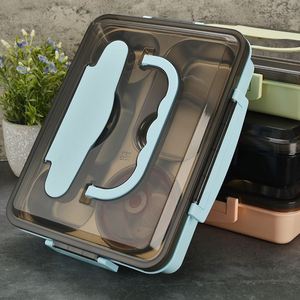 Eco Friendly Children Bento 3 Layer Lunch <b>Box</b> Container Leakproof Food <b>Storage</b> for School <b>Camping</b> - Product Image 3