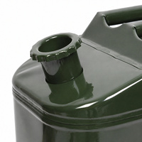 Bidon à carburant portable 20L en acier laminé à froid 0,6 mm avec bec verseur inclus pour utilisation en extérieur et sur tracteur GSJC-LS-20