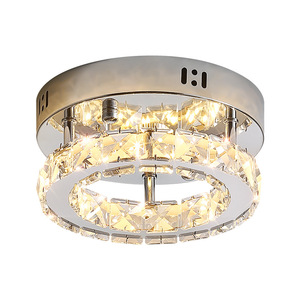 <b>Square</b> <b>Ceiling</b> <b>Light</b> <b>Led</b> Crystal Chandelier For Entryway Hallway Balcony Modern Minimalist Design - Product Image 4