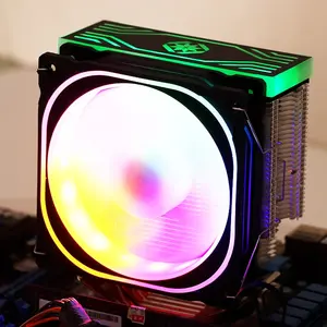 Nhà máy tùy chỉnh 4 ống đồng 120mm RGB mát CPU Fan PC CPU mát cho LGA775 1155 1156 1366 AM2 AM3 AM4