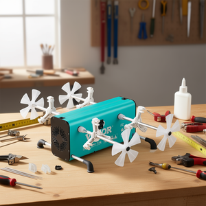 Kit Macchina Rotante per Resina Artistica Victor Tumbler Spinner Rotator 4 Tazze in Lega di Alluminio a 2 Velocità per Fai da Te - Product Image 2