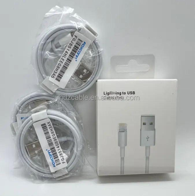 Originele Foxconn Usb Cord 1M/3ft 5ic E75 Chip Sync Oplaadkabel Lader Voor Iphone Usb-kabel voor Apple Lader Kabel
