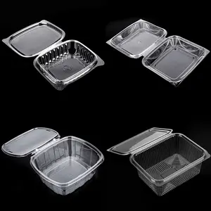 Wholesale Certified Disposable Clear Plastic Clamshell Blister Food Packaging Boxes Export For Salad