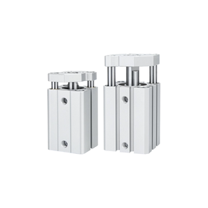 Cilindro Compacto Tipo Guía de Varilla Serie <span class=keywords><strong>CQM</strong></span>/CDQM, Mini Cilindro Neumático de Doble Acción de Alta Calidad CQM12/16/20/25/32/40/50/63/80/100 - Product Image 6