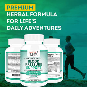 مكمل غذائي جديد لضغط الدم 180 كبسولة لدعم صحة البالغين مكملات ضغط الدم - Product Image 4