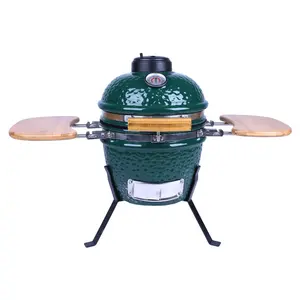 12" MCD Kamado charcoal smokeless smoker oven outdoor Ceramic Pizza Roast Chicken Oven BBQ Grills wh