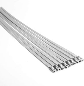 Serre-câbles métalliques autobloquants robustes en acier inoxydable 304, polyvalents pour l'isolation des échappements, les tuyaux et les clôtures agricoles - Product Image 1