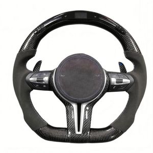 Volante de Fibra de Carbono para <span class=keywords><strong>BMW</strong></span> X6 G06 X7 G07 G16 Serie 8 G87 M2 M1 M2 Lci F80 M3 G80 E46 E93 E92 E9x M4 F82 G82 - Product Image 1