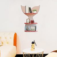 Organisateur de sachets de thé matcha en bois à 3 niveaux détachable avec séparateur pour salon et derrière les portes/murs
