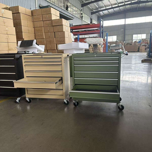 High Quality Detachable Double Metal <b>Tool</b> <b>Cabinet</b> 5/7-Drawer Rolling <b>Tool</b> <b>Storage</b> Chest Box Trolley for Workshop Salon Use - Product Image 3